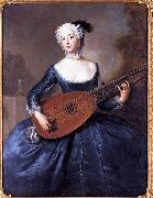 antoine pesne, Portrait of Eleonore Louise Albertine, Comtesse von Schlieben-Sanditten, Freifrau von Keyserlingk (1720-1755), wife of Dietrich Cesarion